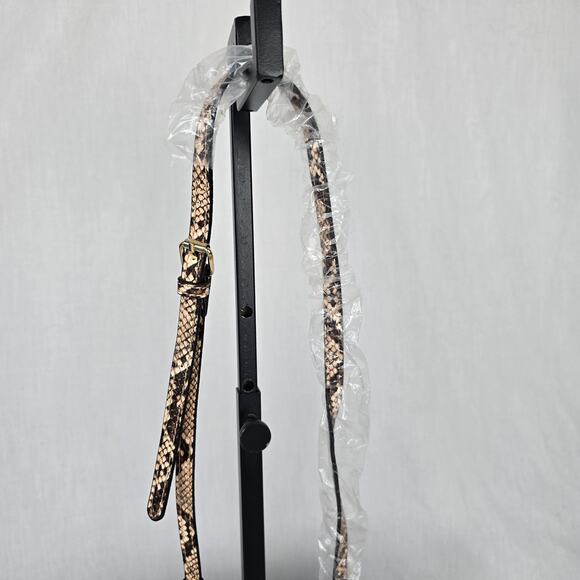 Steve Madden Crossbody Bag or Clutch Brown Tan Snake Print Natural BShannon NWT - Picture 14 of 16